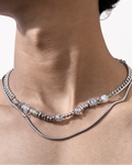LAYERED SILVER CHAIN