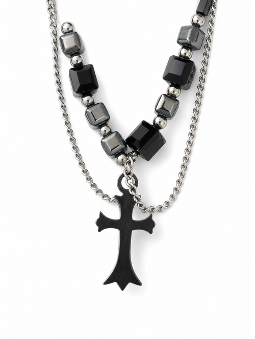 BLACK AND SILVER PEARL